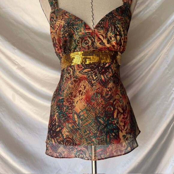 Mixi top fairy coquette indie sequin pattern top - Picture 3 of 8